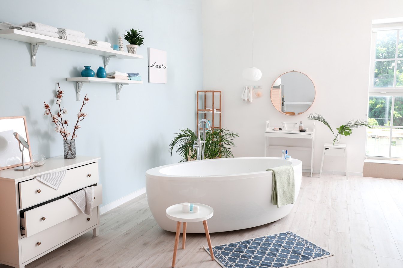 Stylish Interior of Bathroom